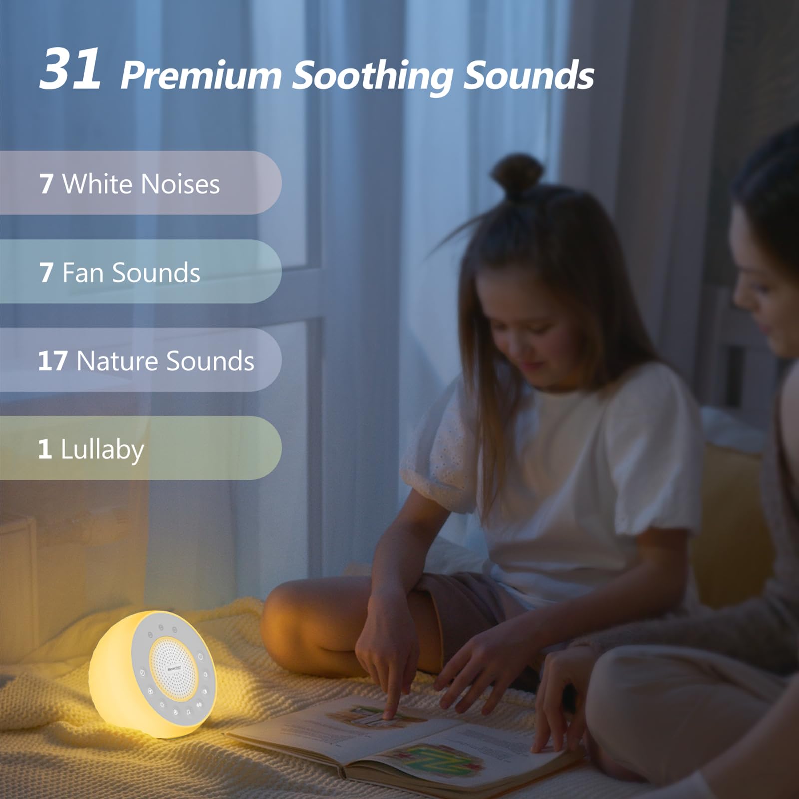 REACHER R2 White Noise Sound M - Baby Nursery Light avaliação e preço