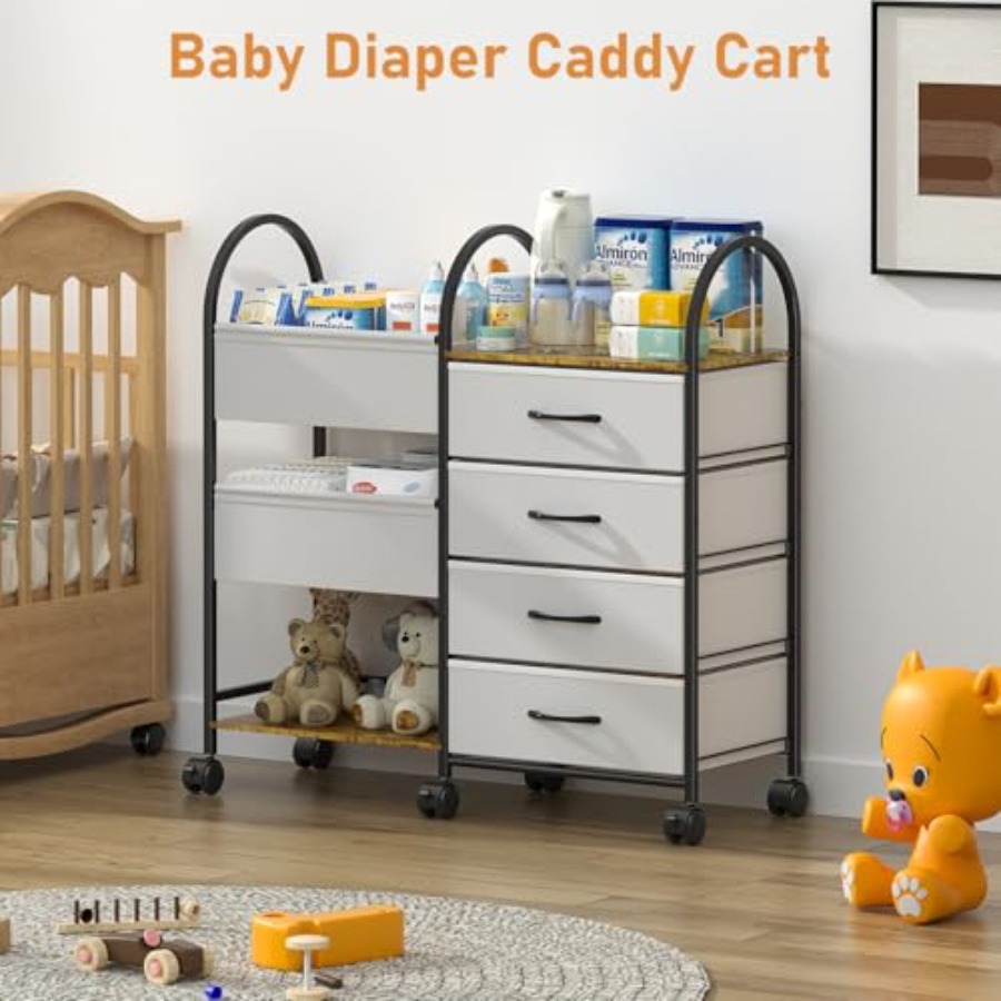 Baby Diaper Caddy Organizer Ca - Baby Nursery Storage avaliação e preço