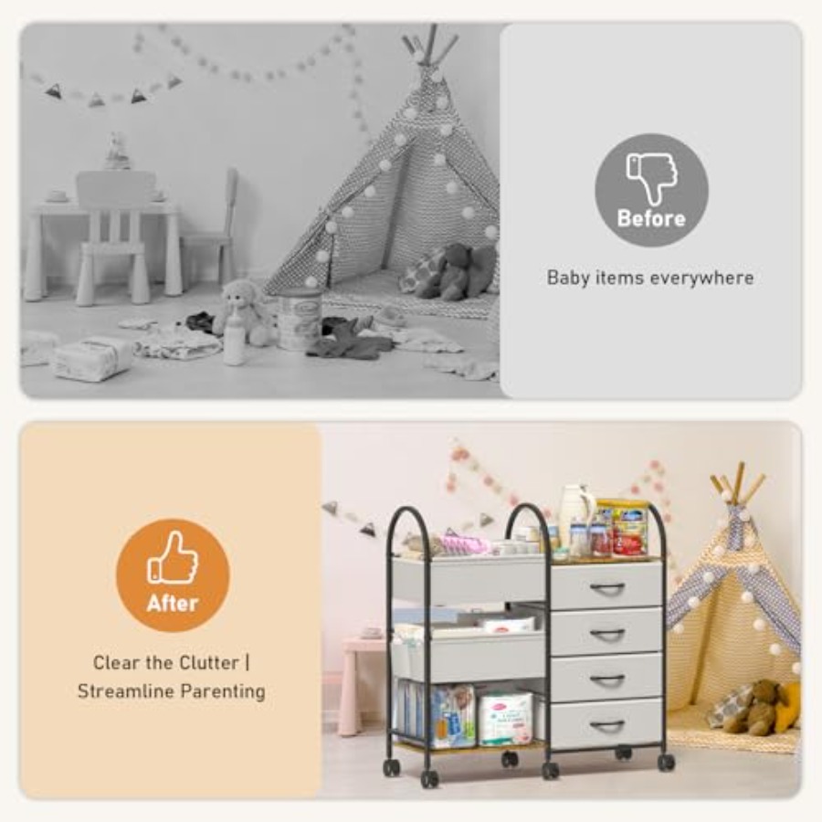 Baby Diaper Caddy Organizer Ca - Baby Nursery Storage avaliação e preço