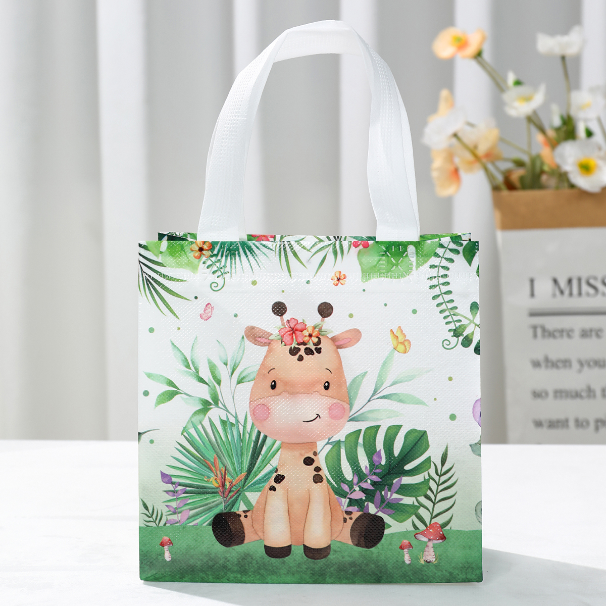 Jungle Animal Party Favor Bags - Baby Nursery Jungle Theme avaliação e preço
