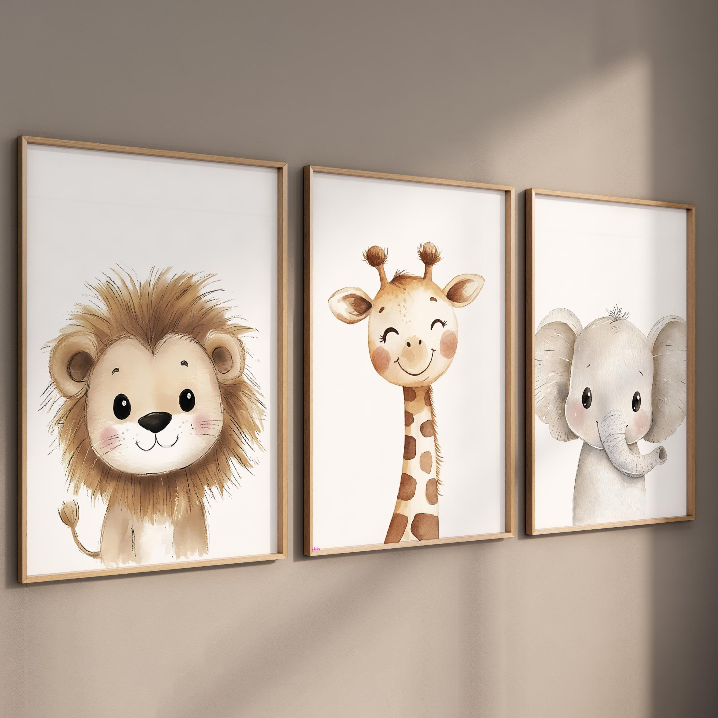 3pcs Safari Animal Nursery Pri - Baby Nursery Room avaliação e preço