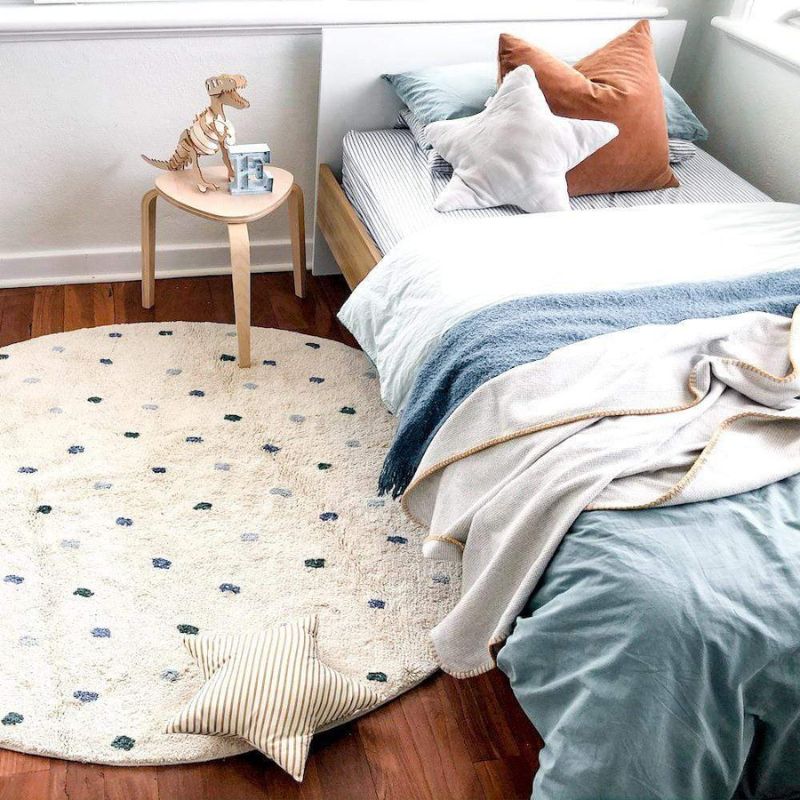 Dot Fluffy Carpet Living Room  - Baby Nursery Fabric avaliação e preço