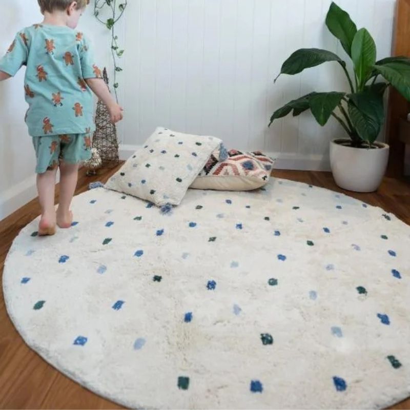 Dot Fluffy Carpet Living Room  - Baby Nursery Fabric avaliação e preço