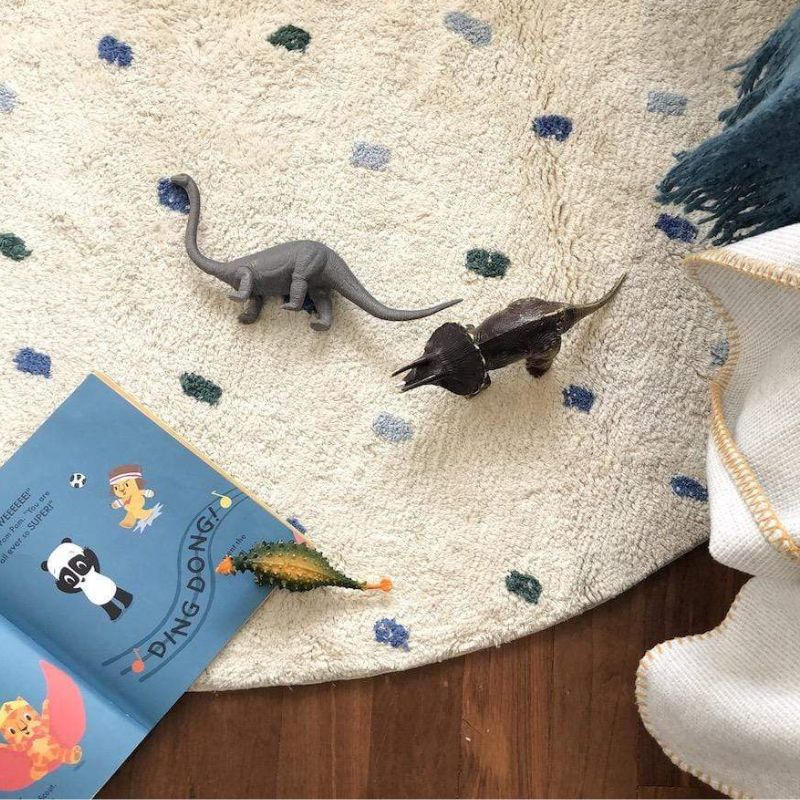 Dot Fluffy Carpet Living Room  - Baby Nursery Fabric avaliação e preço