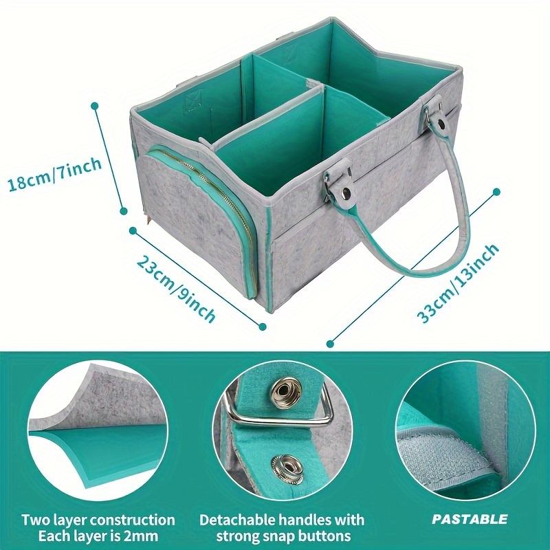 Baby Diaper Caddy Organizer fo - Baby Nursery Fabric avaliação e preço