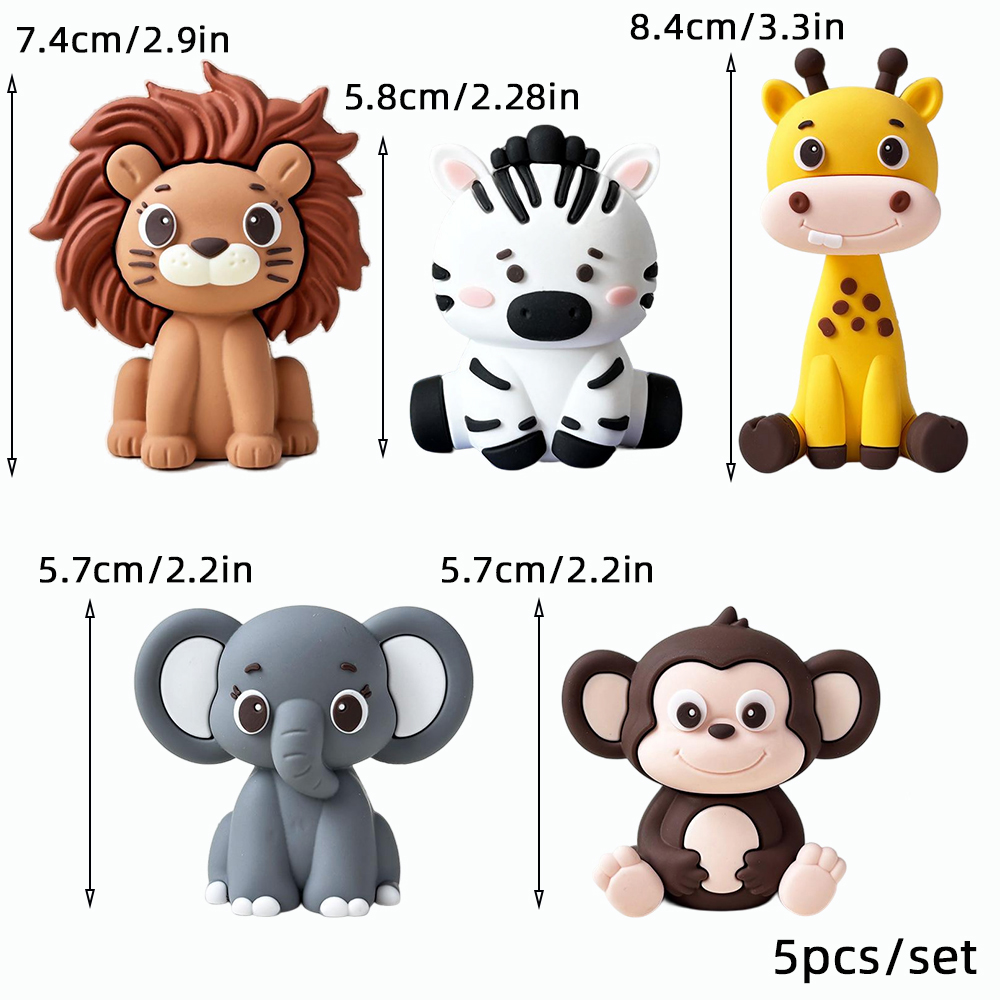 Jungle Safari Animal Cake Topp - Baby Nursery Jungle Theme avaliação e preço