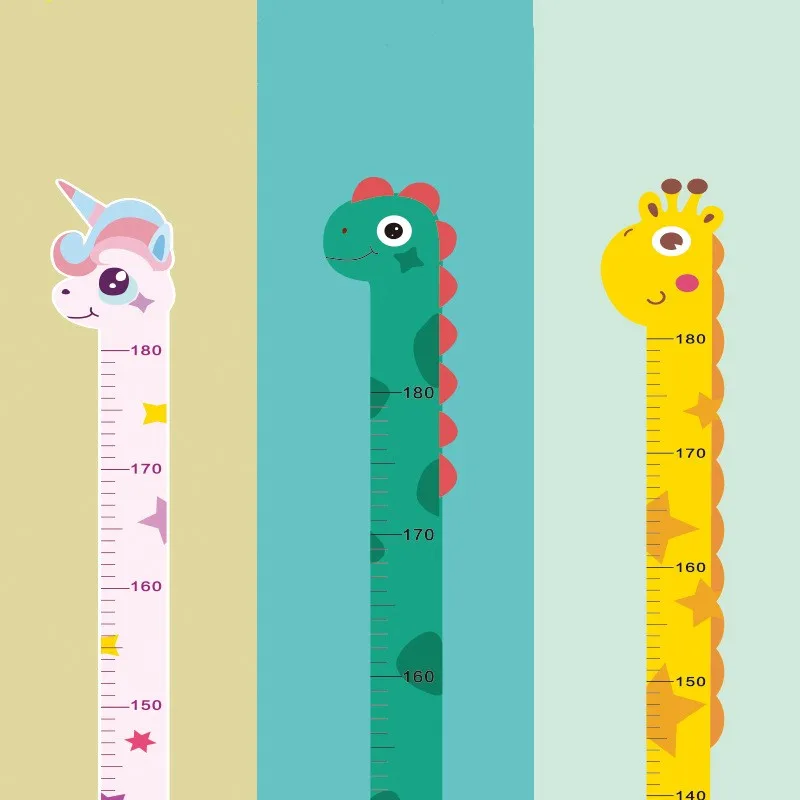 Cartoon Animals Baby Height Me - Baby Nursery Wallpaper avaliação e preço