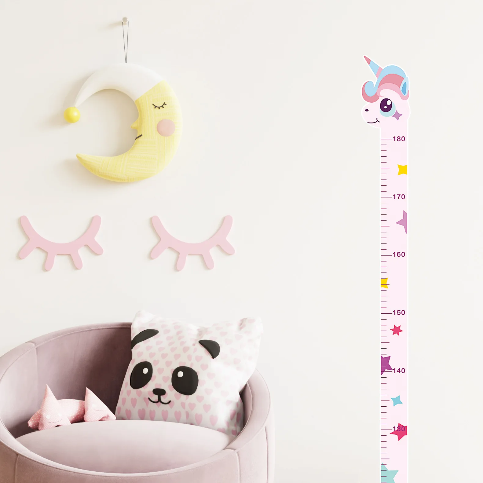 Cartoon Animals Baby Height Me - Baby Nursery Wallpaper avaliação e preço