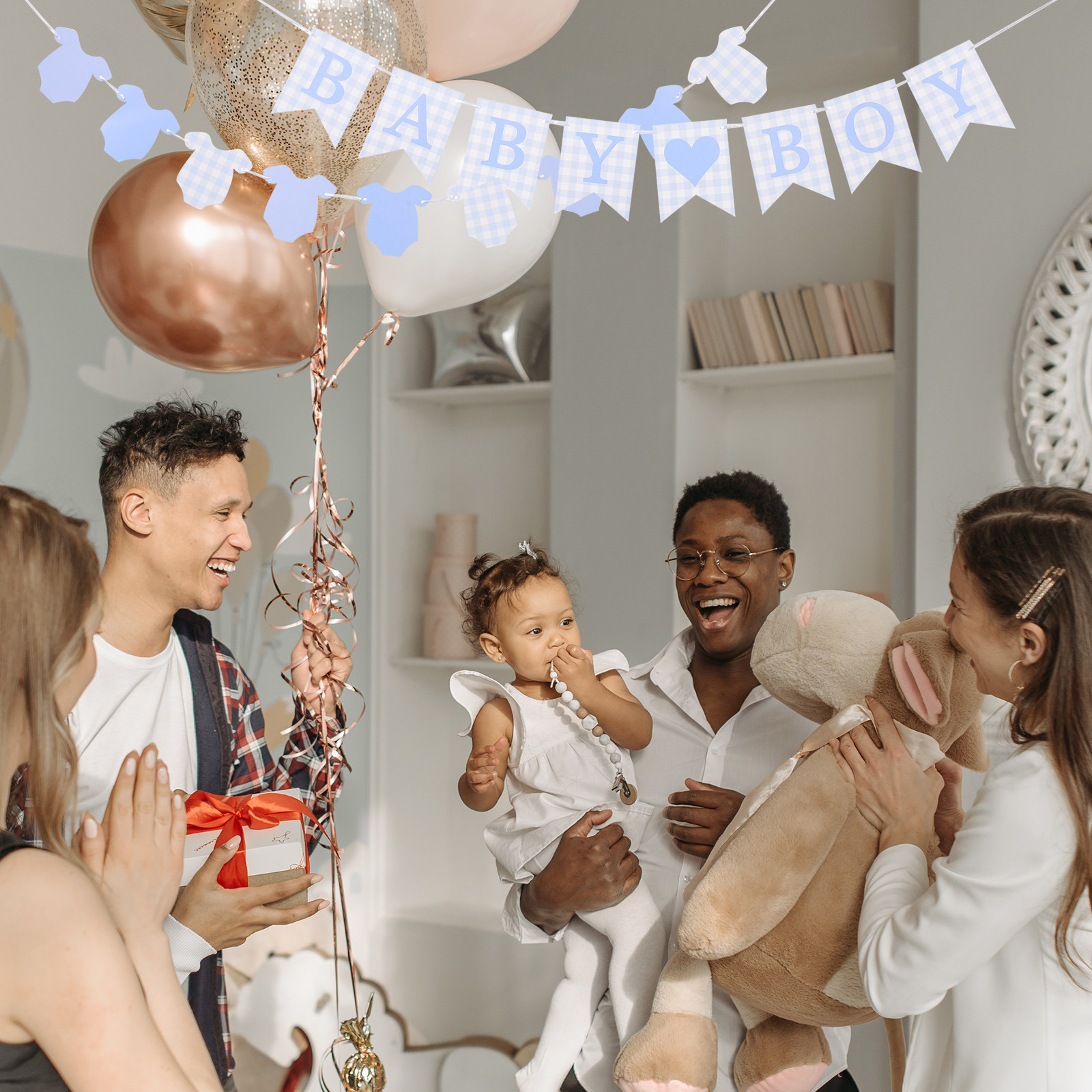 2Pcs Welcome Baby Boy Banner B - Baby Nursery Fabric avaliação e preço
