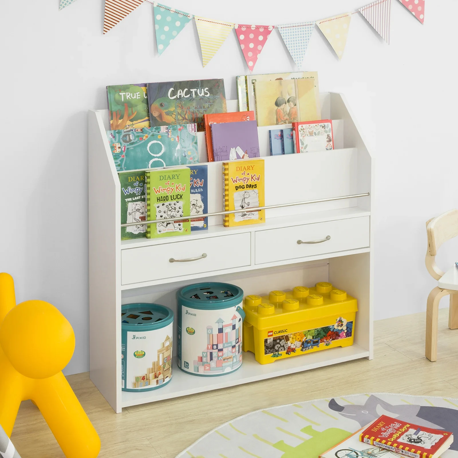 Machine Modern White Small Bab - Baby Bookshelf Small avaliação e preço