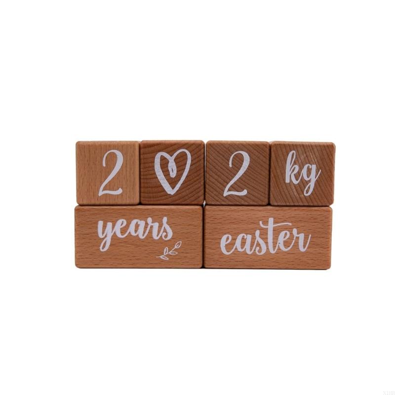 Wooden Baby Milestones Age Num - Baby Nursery Age avaliação e preço