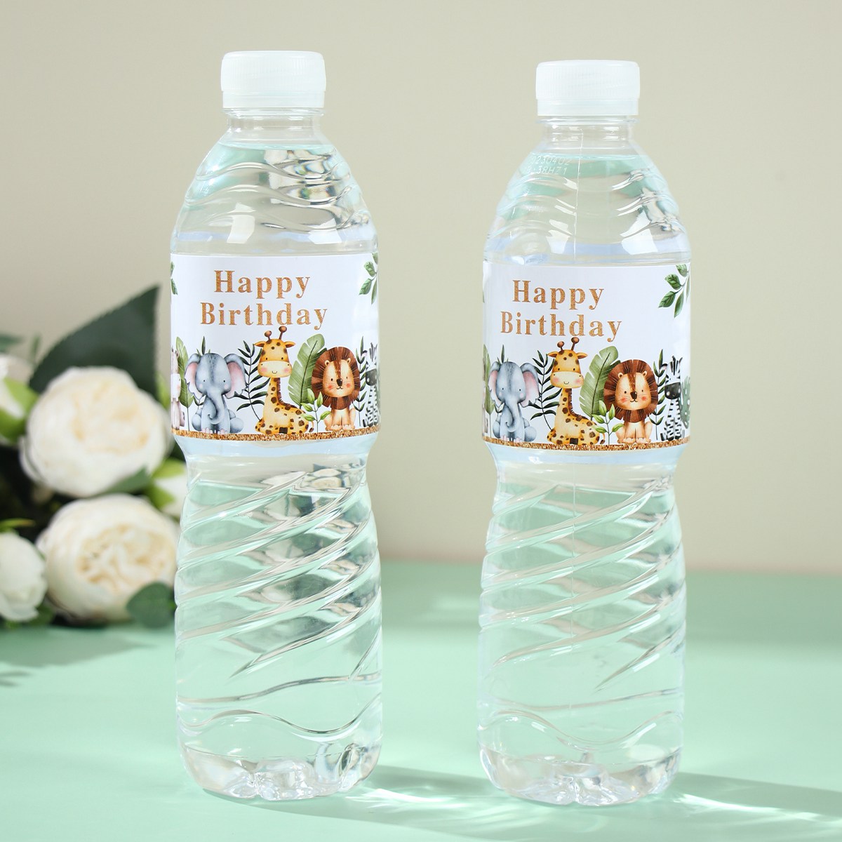 Jungle Animal Water Bottle Sti - Baby Nursery Jungle Theme avaliação e preço
