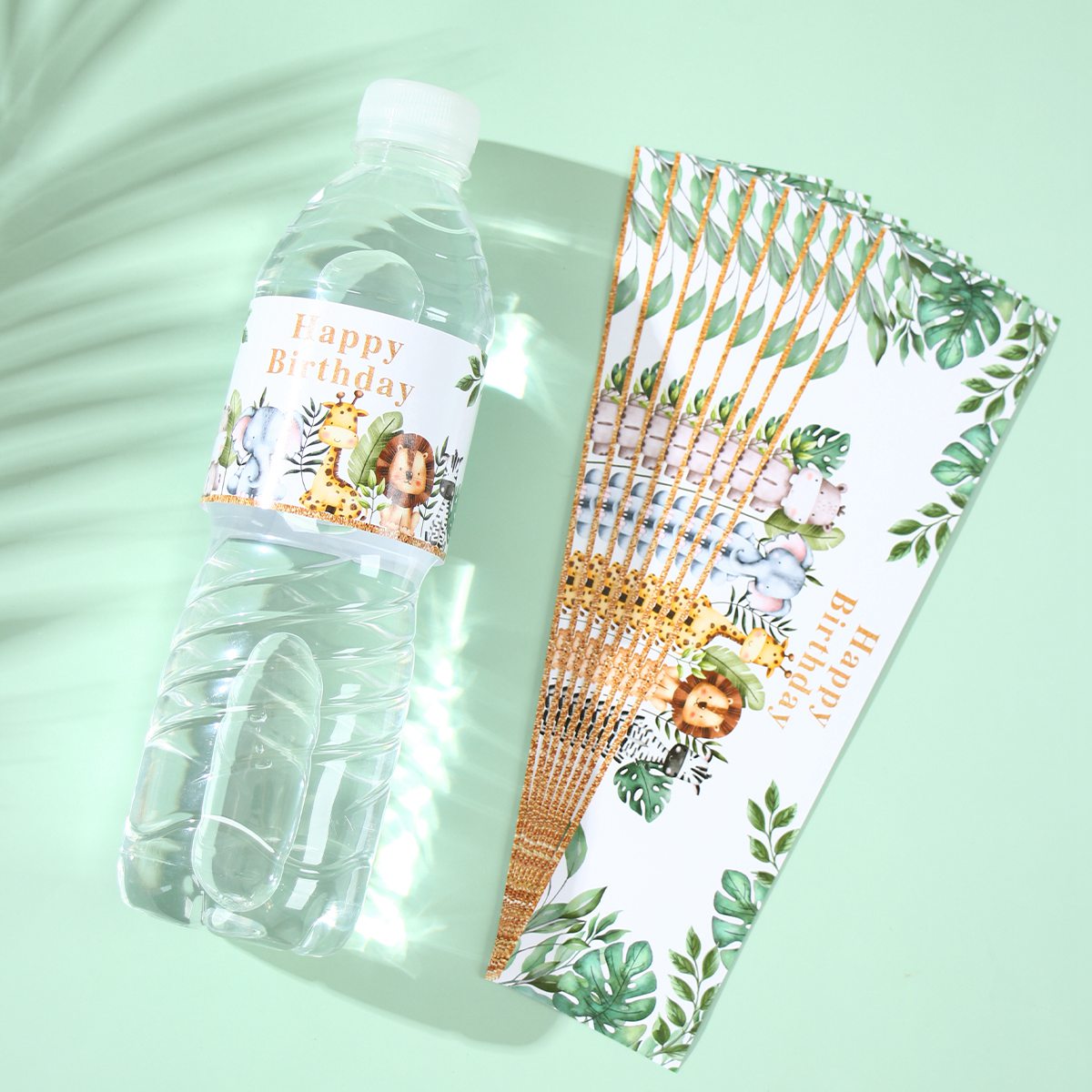 Jungle Animal Water Bottle Sti - Baby Nursery Jungle Theme avaliação e preço