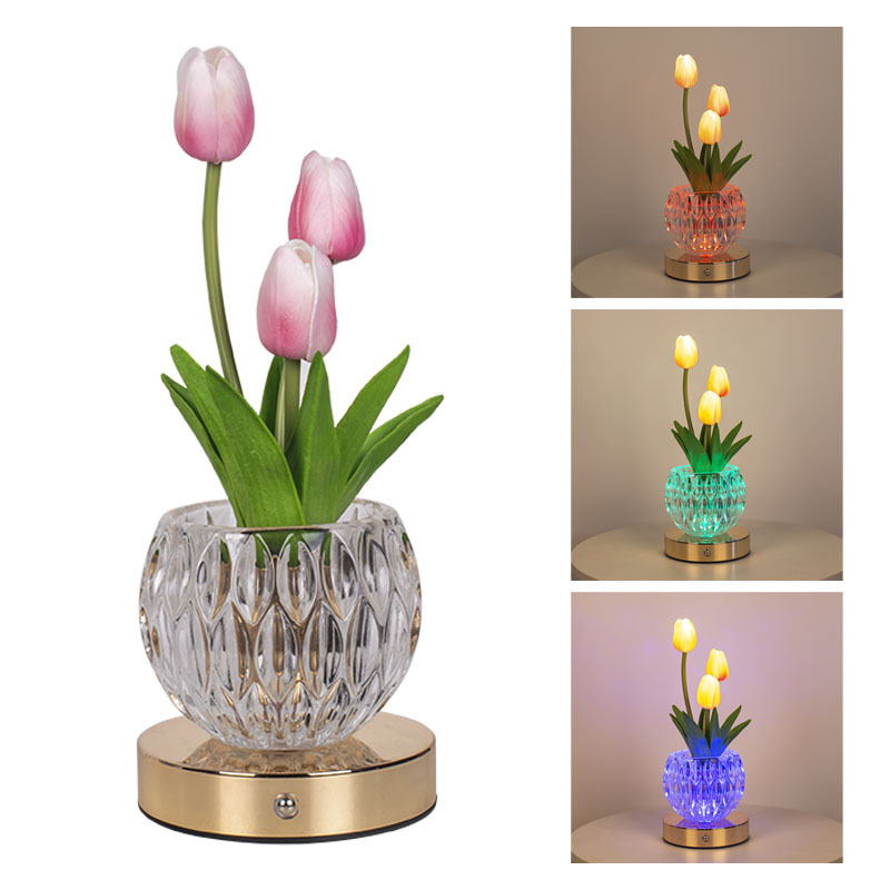 Artificial Tulip Flower Lamp,  - Baby Nursery Light avaliação e preço