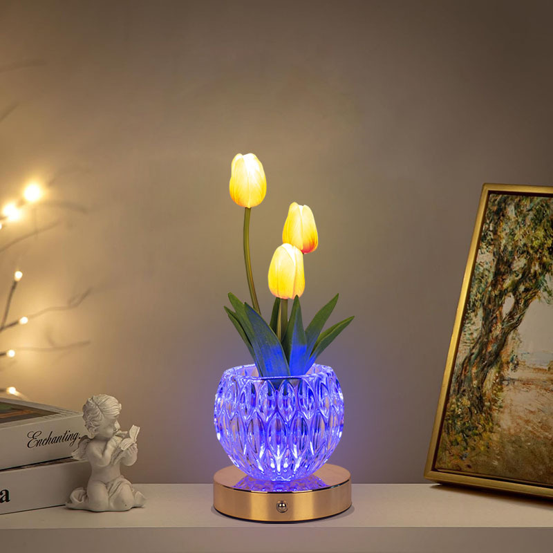 Artificial Tulip Flower Lamp,  - Baby Nursery Light avaliação e preço