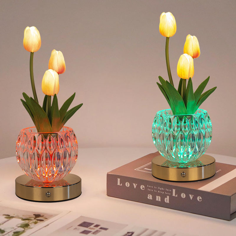 Artificial Tulip Flower Lamp,  - Baby Nursery Light avaliação e preço