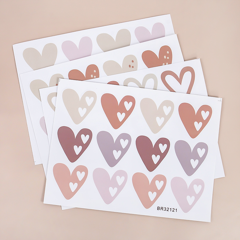 2pcs Lovely Hearts Ins Wall St - Baby Nursery Wallpaper Girl avaliação e preço
