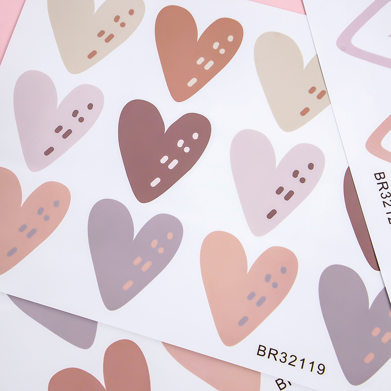 2pcs Lovely Hearts Ins Wall St - Baby Nursery Wallpaper Girl avaliação e preço
