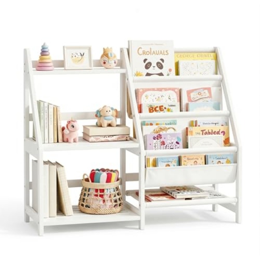 Bookshelf with Storage 3 Tier  - Baby Bookshelf Small avaliação e preço