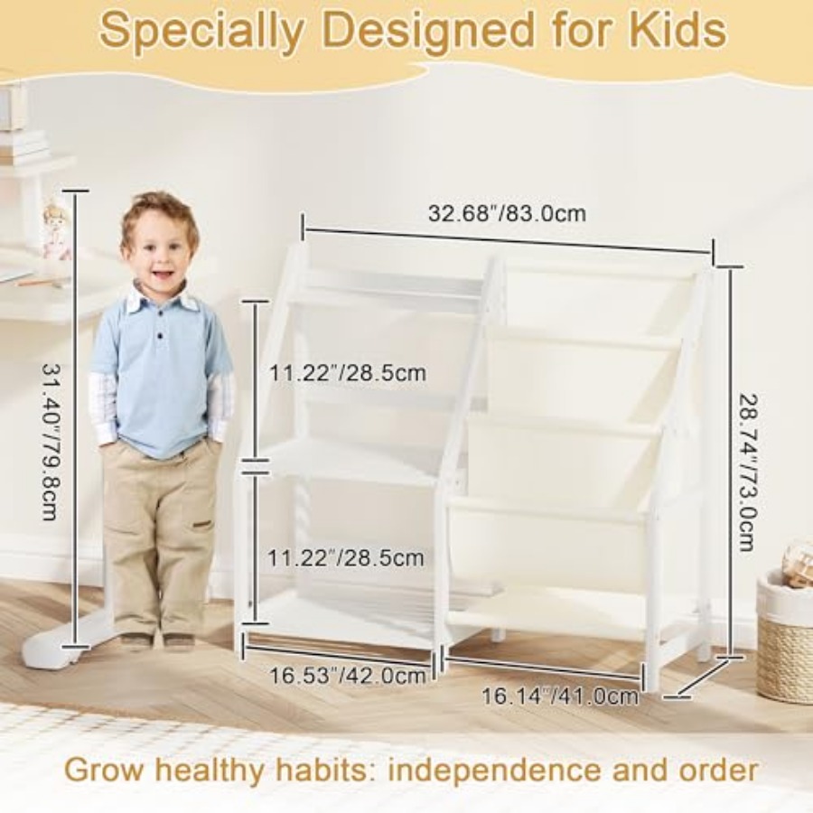 Bookshelf with Storage 3 Tier  - Baby Bookshelf Small avaliação e preço