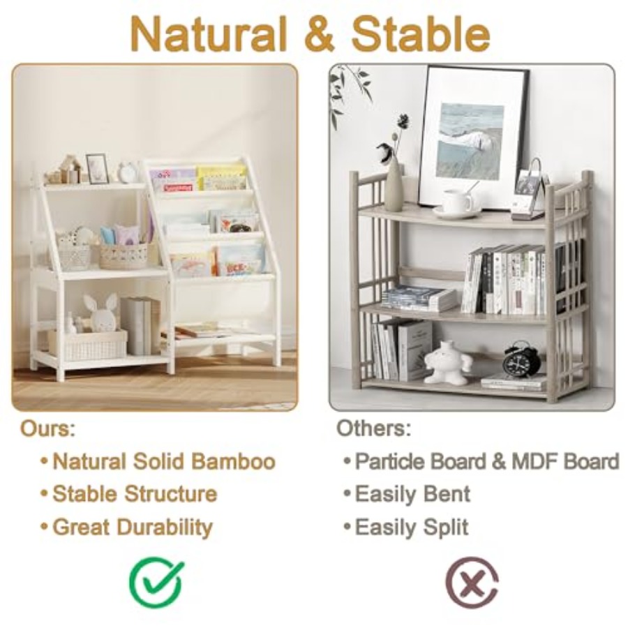 Bookshelf with Storage 3 Tier  - Baby Bookshelf Small avaliação e preço