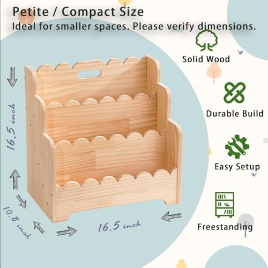 Bookshelf Storage 3-Tier Book  - Baby Bookshelf Small avaliação e preço
