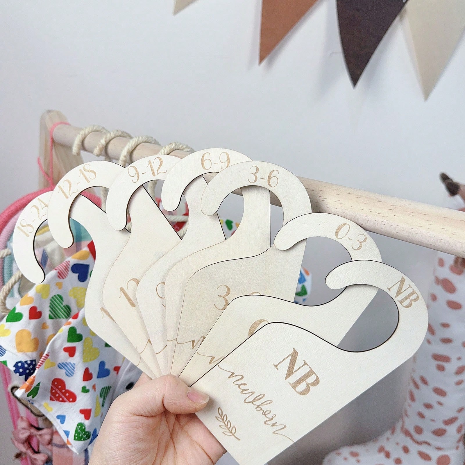 Wooden Baby Wardrobe Size Hang - Baby Nursery Storage avaliação e preço
