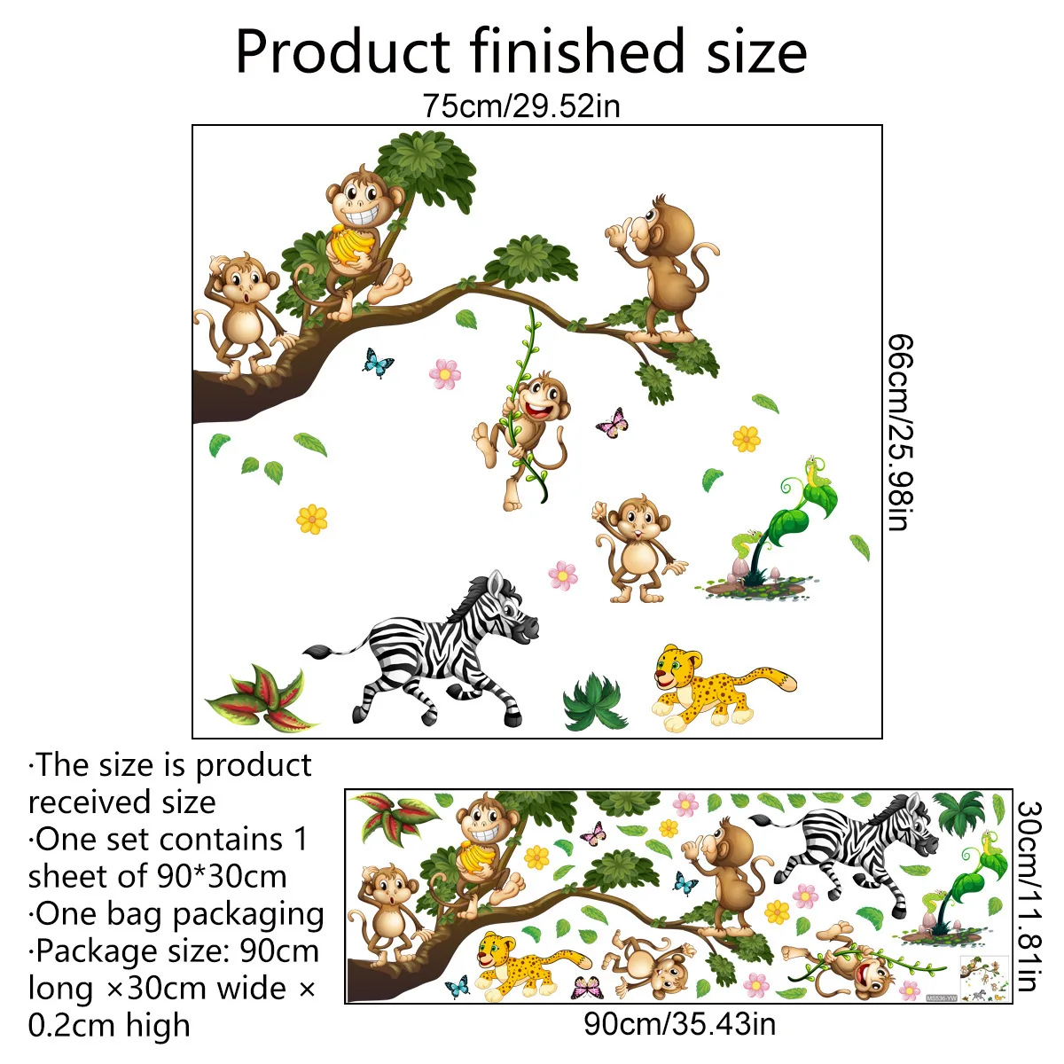 Forest Animal Lion Sloth Monke - Baby Nursery Wallpaper Girl avaliação e preço