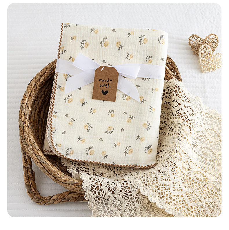 100*130cm Summer Baby Swaddle  - Baby Girl Nursery Quilt avaliação e preço