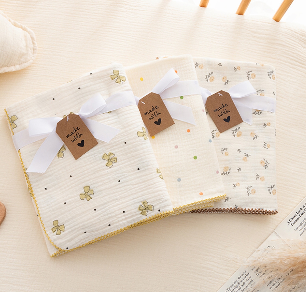 100*130cm Summer Baby Swaddle  - Baby Girl Nursery Quilt avaliação e preço