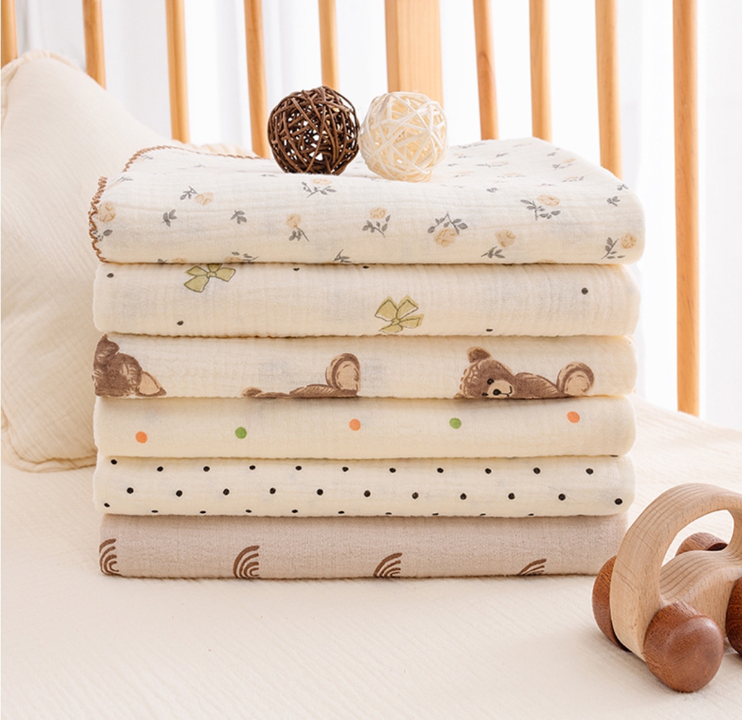 100*130cm Summer Baby Swaddle  - Baby Girl Nursery Quilt avaliação e preço