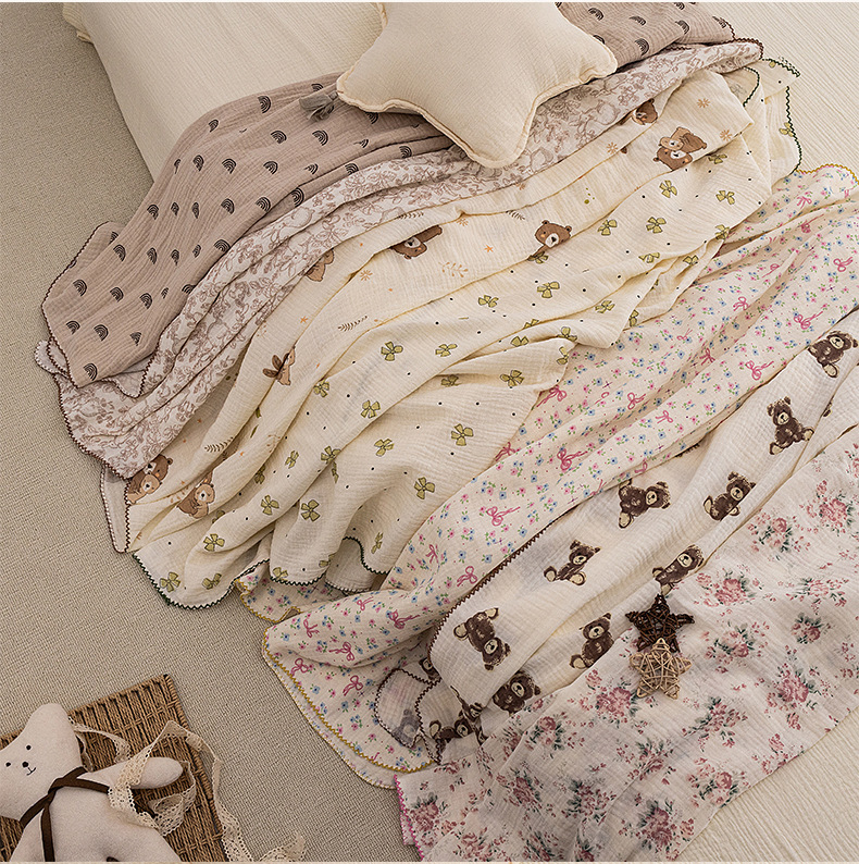 Baby Summer Swaddle Blanket Ne - Baby Girl Nursery Quilt avaliação e preço