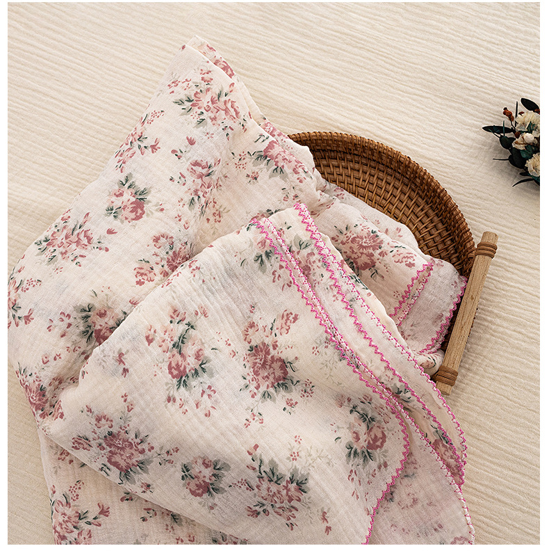 Baby Summer Swaddle Blanket Ne - Baby Girl Nursery Quilt avaliação e preço