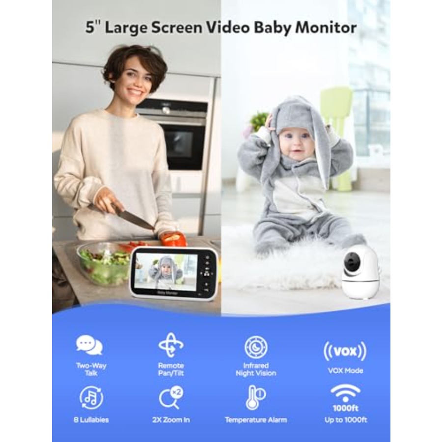 Baby monitor for nursery use,  - Baby Nursery Hours avaliação e preço