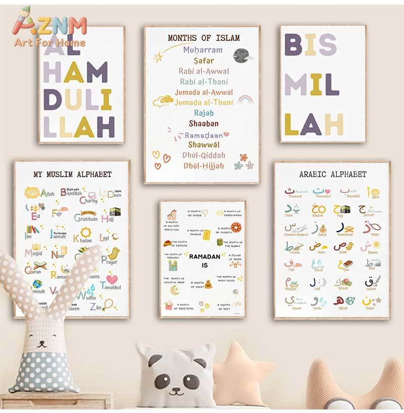Islam Muslim Prophets Arabic A - Baby Nursery Pictures avaliação e preço