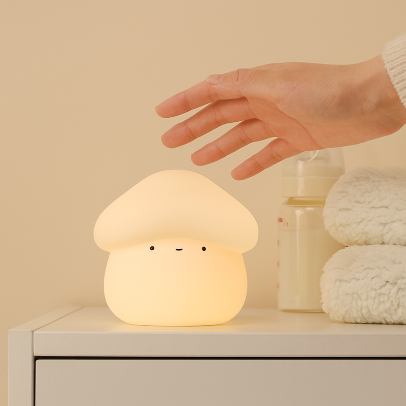 1Pcs Mushroom Head Silicone Ni - Baby Nursery Light avaliação e preço