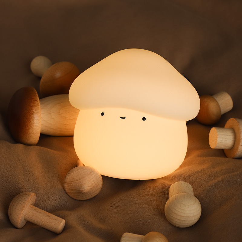 1Pcs Mushroom Head Silicone Ni - Baby Nursery Light avaliação e preço