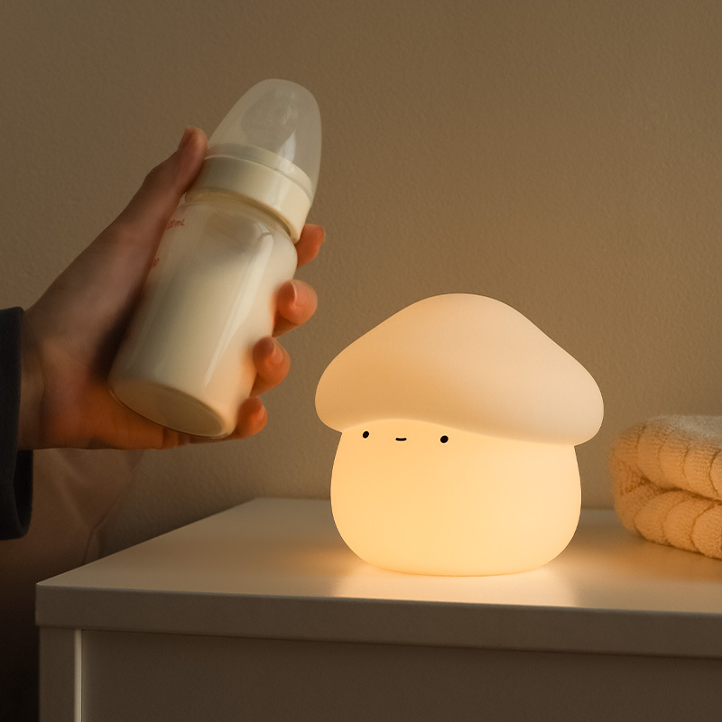 1Pcs Mushroom Head Silicone Ni - Baby Nursery Light avaliação e preço