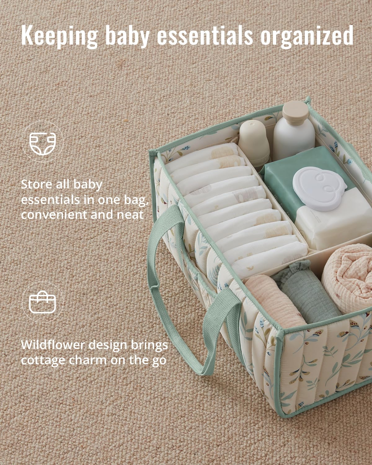 Diaper Caddy Organizer, Stylis - Baby Nursery Storage avaliação e preço