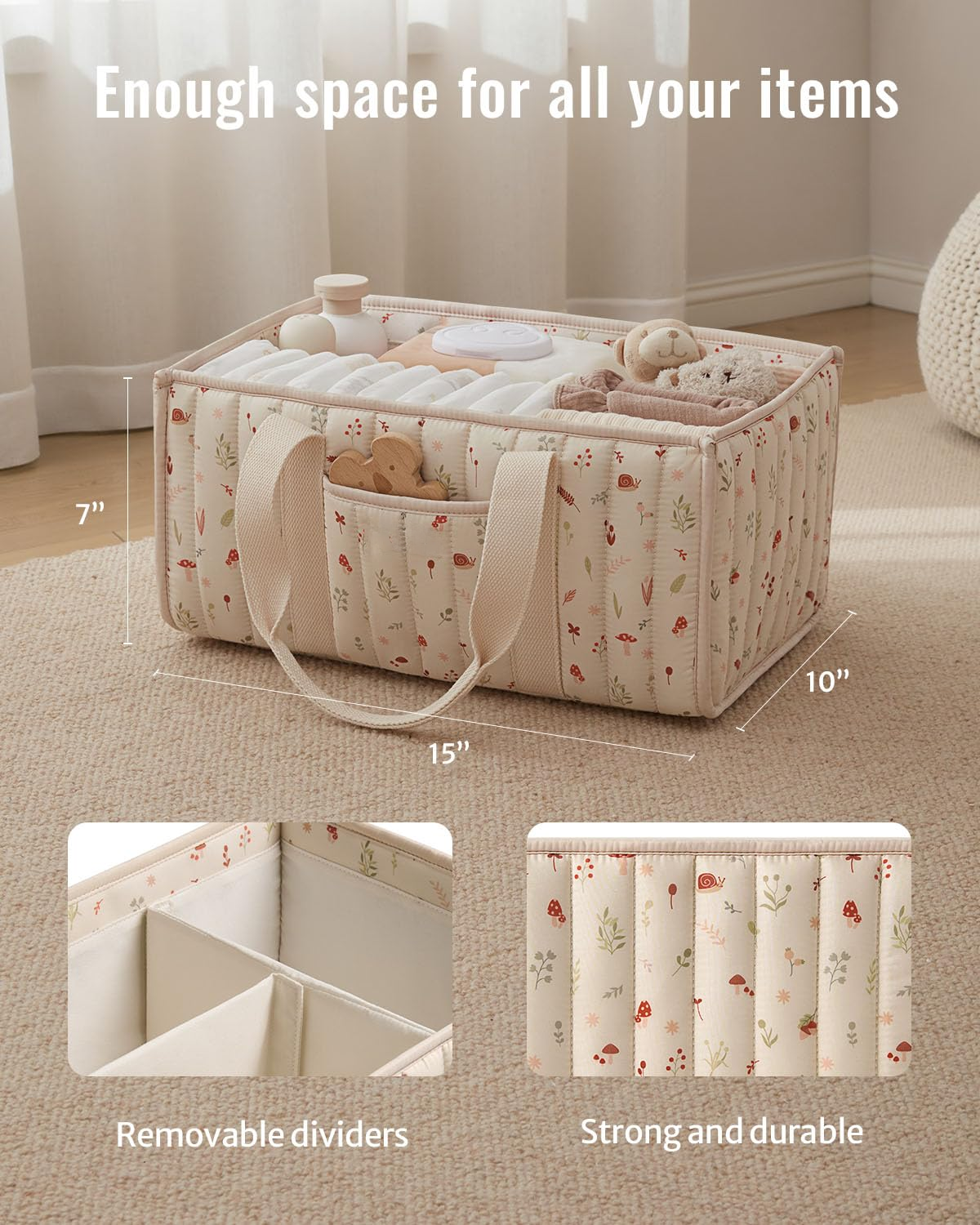 Diaper Caddy Organizer, Stylis - Baby Nursery Storage avaliação e preço