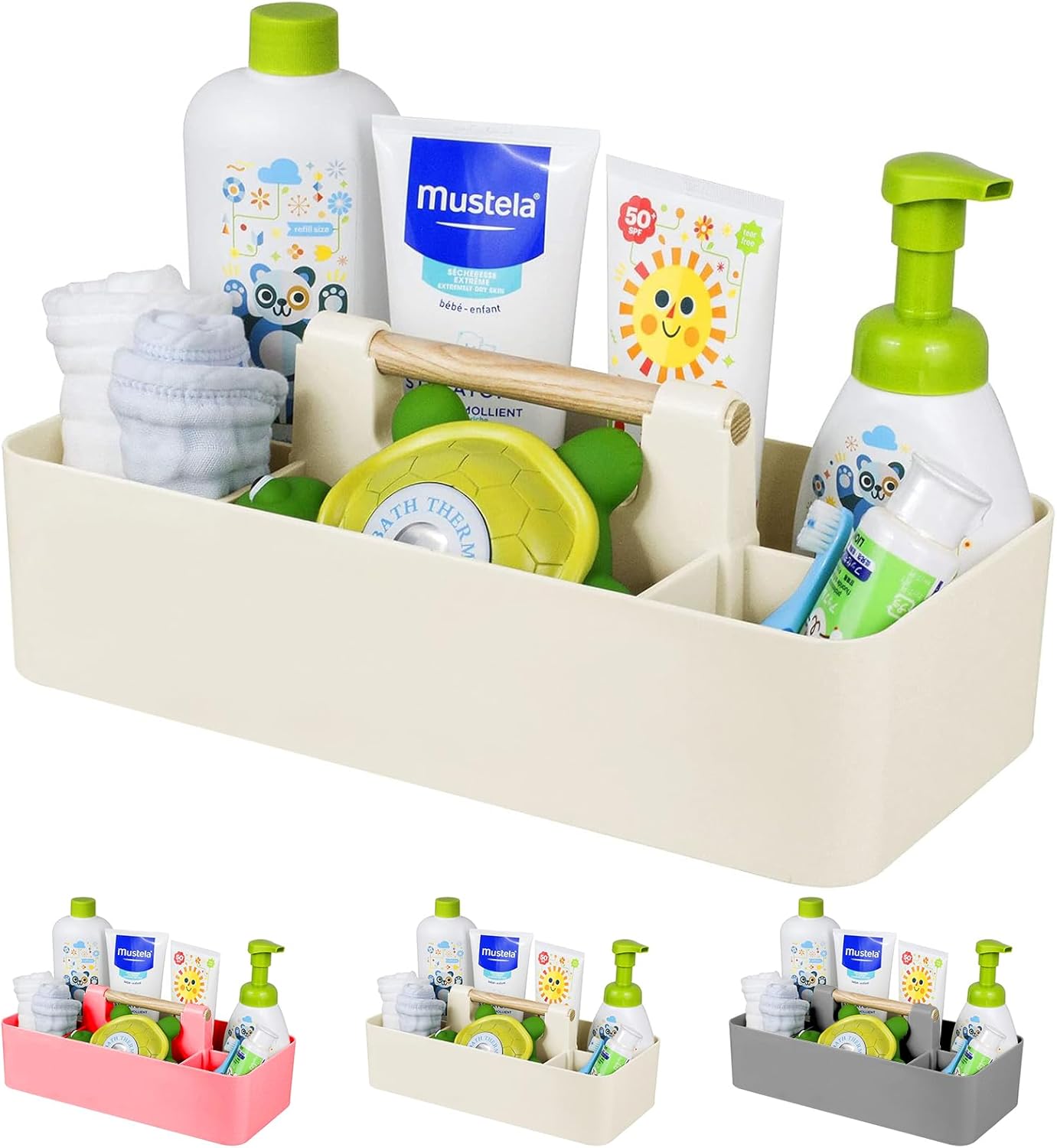 Portable Baby Shower Caddy wit - Baby Nursery Storage avaliação e preço