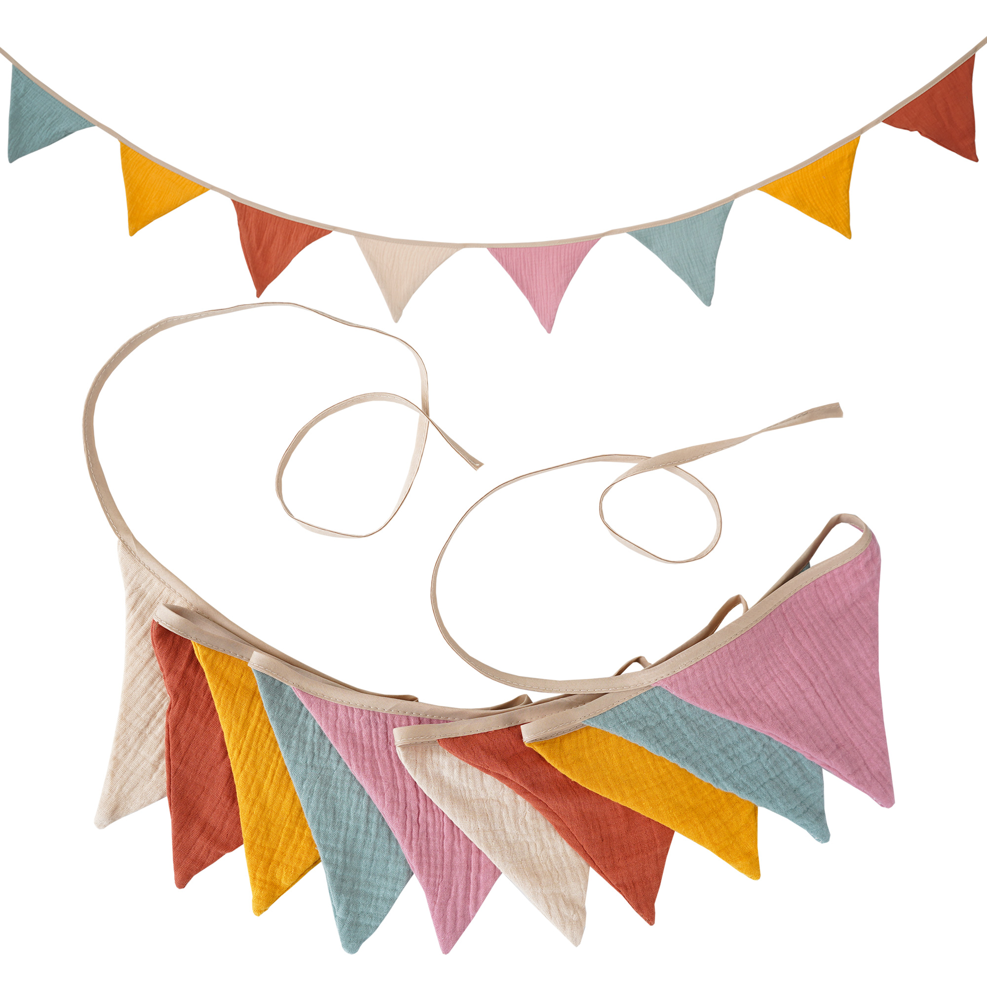 2.6M Nursery Fabric Bunting 10 - Baby Nursery Fabric avaliação e preço