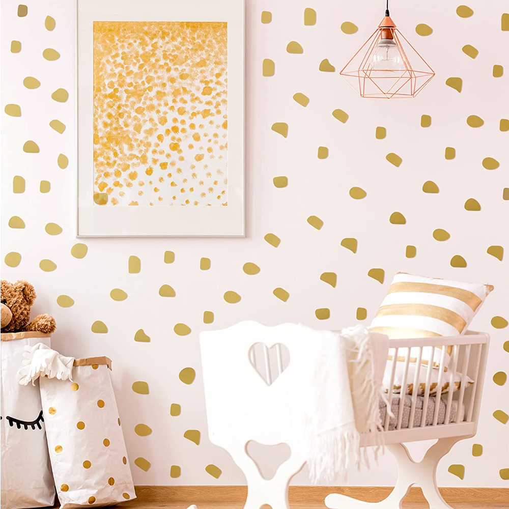 96Pcs/set Cute  Irregular Dots - Baby Nursery Wallpaper Girl avaliação e preço