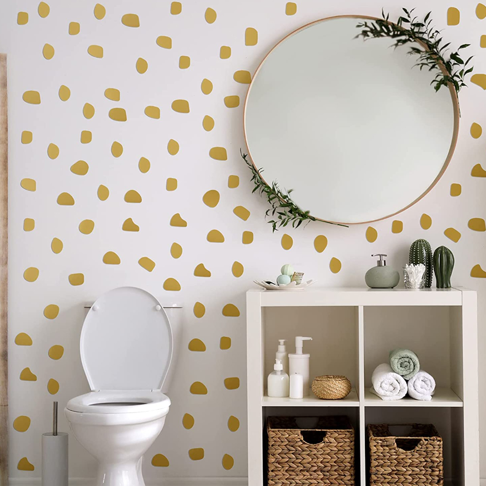 96Pcs/set Cute  Irregular Dots - Baby Nursery Wallpaper Girl avaliação e preço
