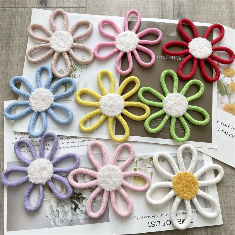 Cotton Rope Woven Daisy Flower - Baby Nursery Fabric avaliação e preço