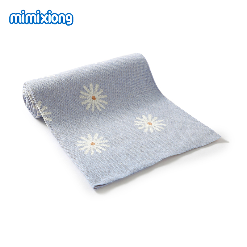 Baby Floral Blankets Knitted A - Baby Girl Nursery Quilt avaliação e preço