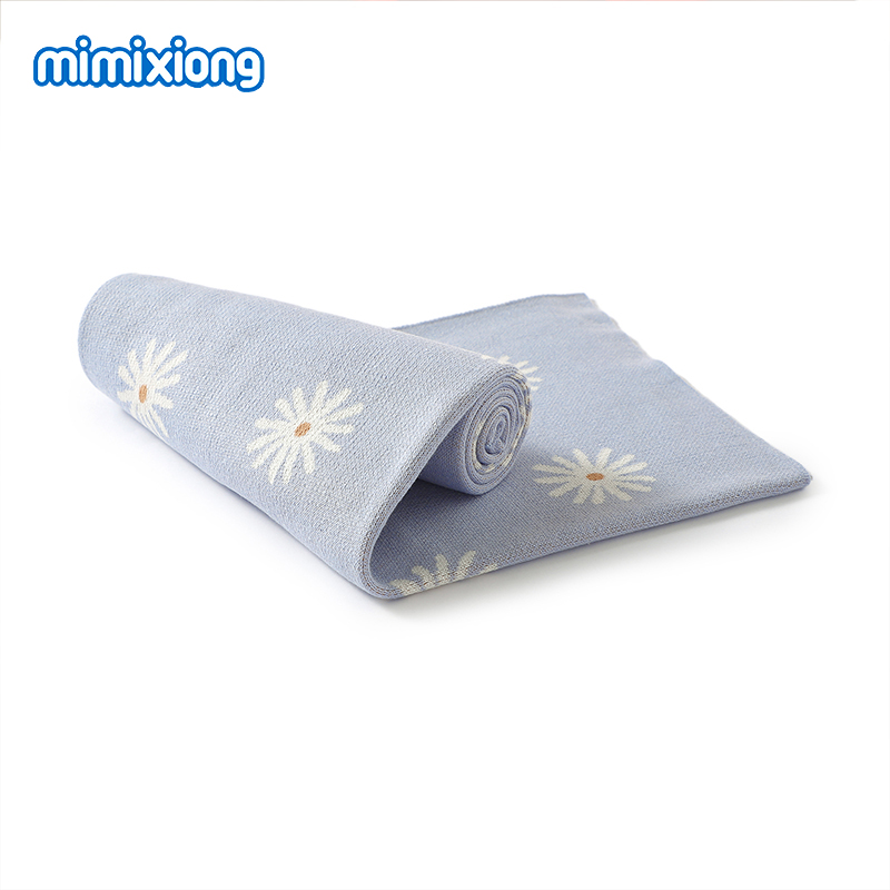 Baby Floral Blankets Knitted A - Baby Girl Nursery Quilt avaliação e preço