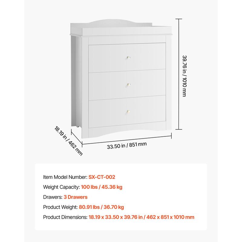 Changing Table Dresser, Baby D - Baby Nursery Storage avaliação e preço