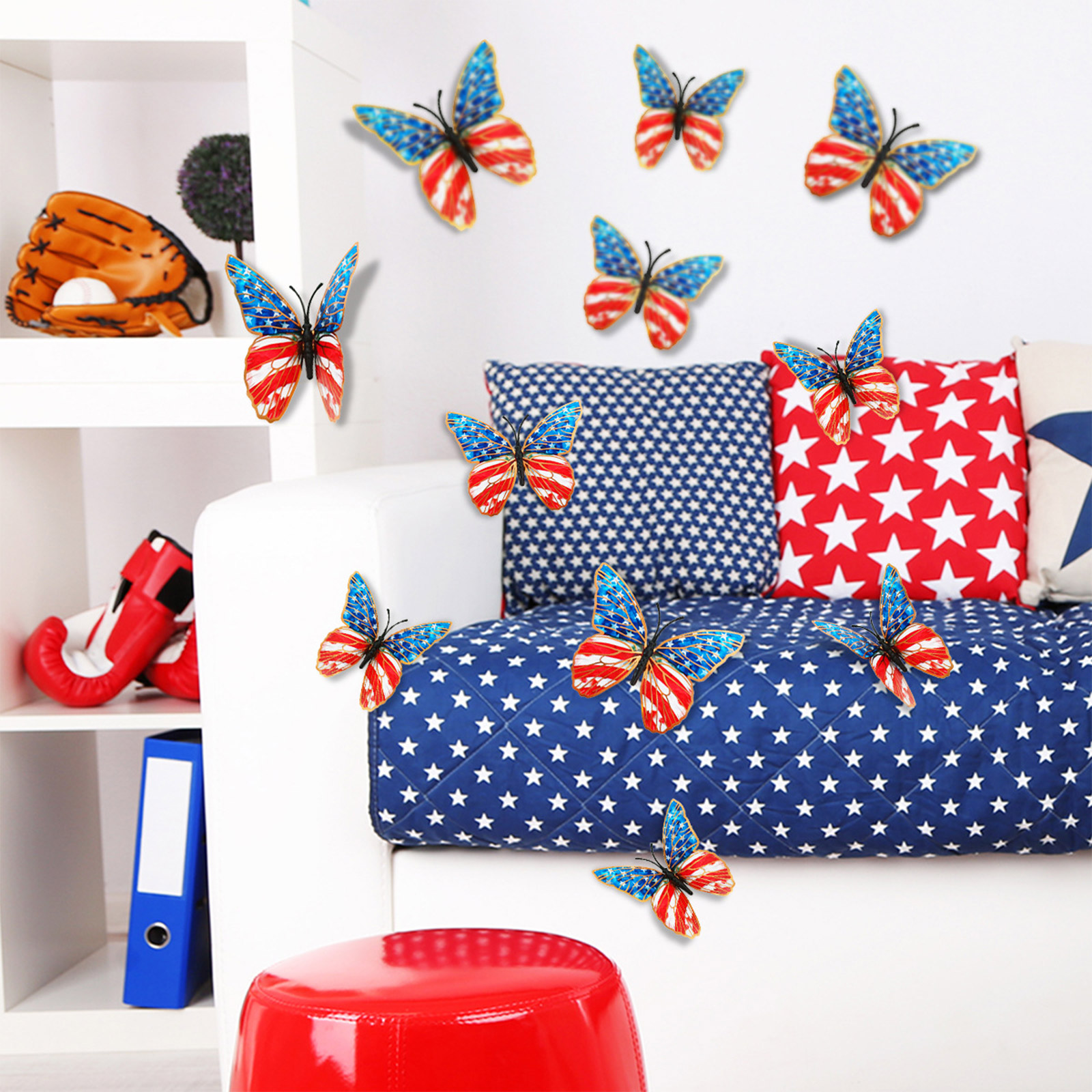 3d Butterfly Wall Stickers Ame - Baby Nursery Room avaliação e preço