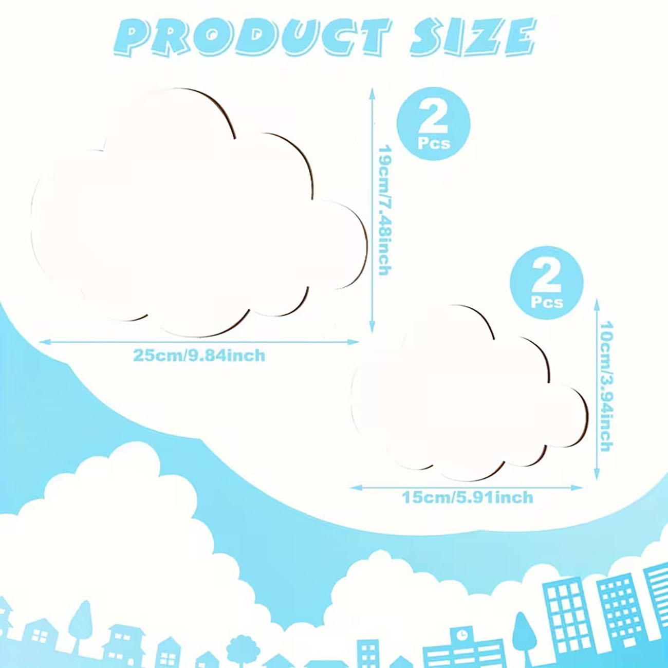 6Pcs Cloud & Eyelash Wooden Wa - Baby Nursery Wallpaper avaliação e preço